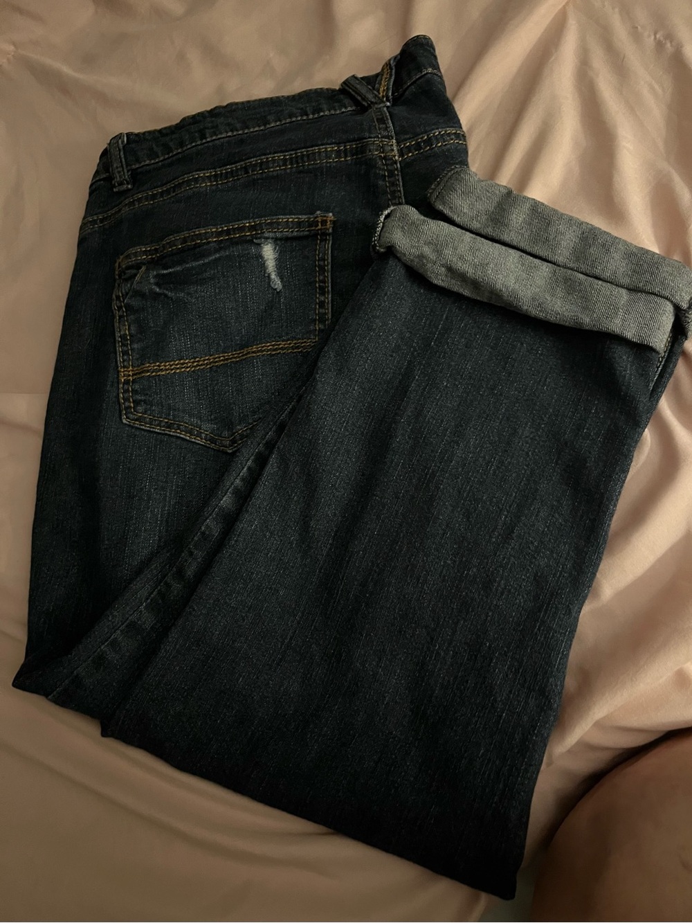 Pure Energy Destructed Denim Capri